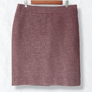 Ann Taylor Marled Textured Mini Pencil Skirt Sz 12